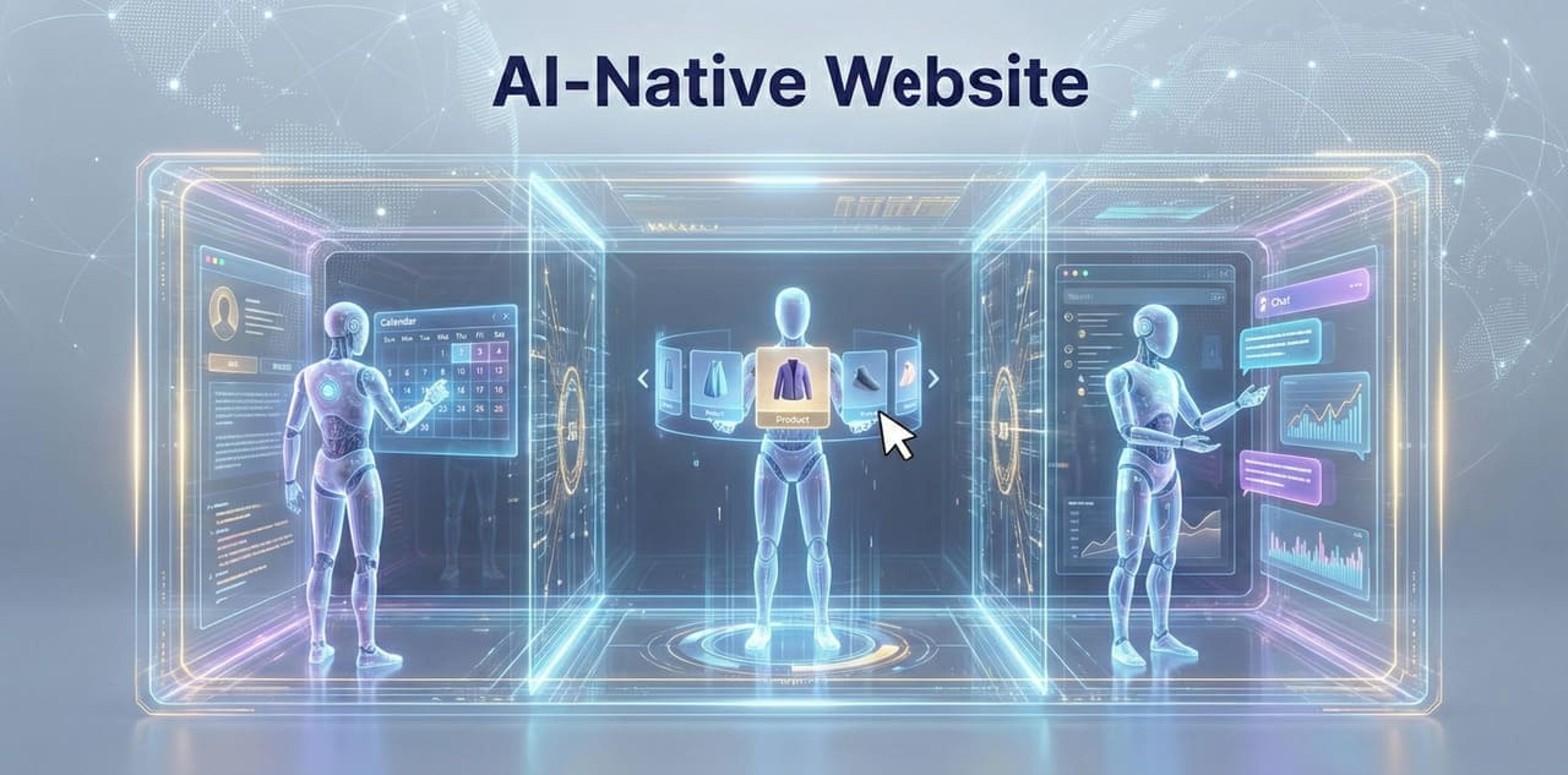 אתר AI-Native עם אינטראקציות חכמות ותוכן מותאם אישית