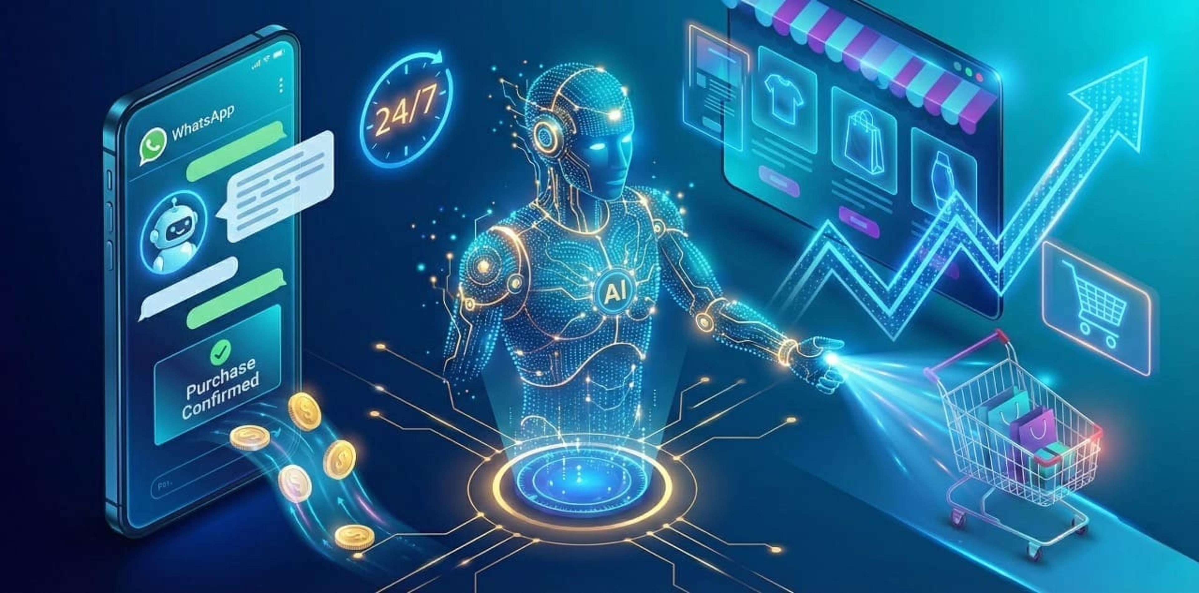 בוט מכירות AI לחנות אינטרנטית מציע מוצרים ללקוחות